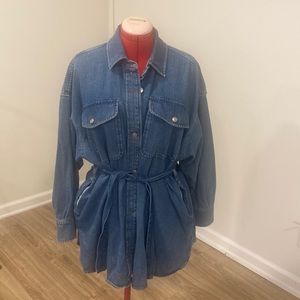 Brand new ASOS denim shirt with matching belt